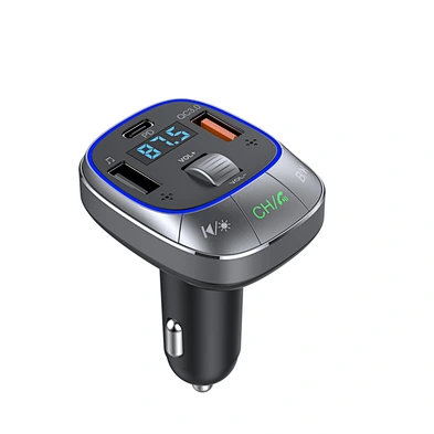 2024 new multifunction portable 3 in 1  car charger type C Socket Bt Car Audio Mp3 Player Usb Car Charger