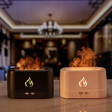 2024 hot sale Essential Oil Air Fire Mist Purifier Volcano Humidifier Flame Aroma Diffuser Aromatherapy