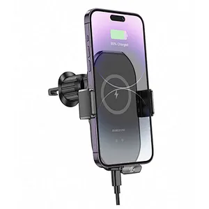 Air Vent Mount Electric Wireless Charging Car Holder Mobile Cell Phone Holder With Adapters Suitable For Most Cellphones