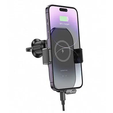 Air Vent Mount Electric Wireless Charging Car Holder Mobile Cell Phone Holder With Adapters Suitable For Most Cellphones
