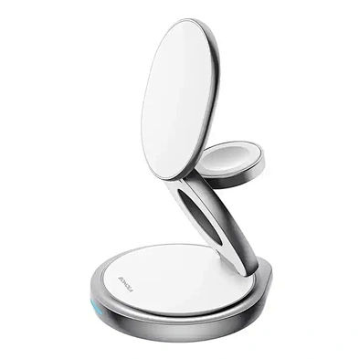 High Quality 15W Fast Charing Dock Magnetic Foldable 3 In 1 Wireless Charger With Logo Printing H120