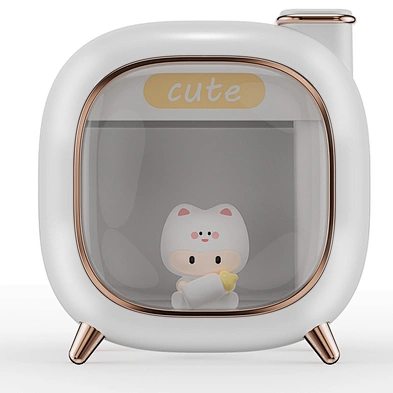 Mist Rechargeable Water Diffuser 500Ml Desktop Portable Usb Cute Small For Kids 7 Colors Light Indoor Office Air Humidifier