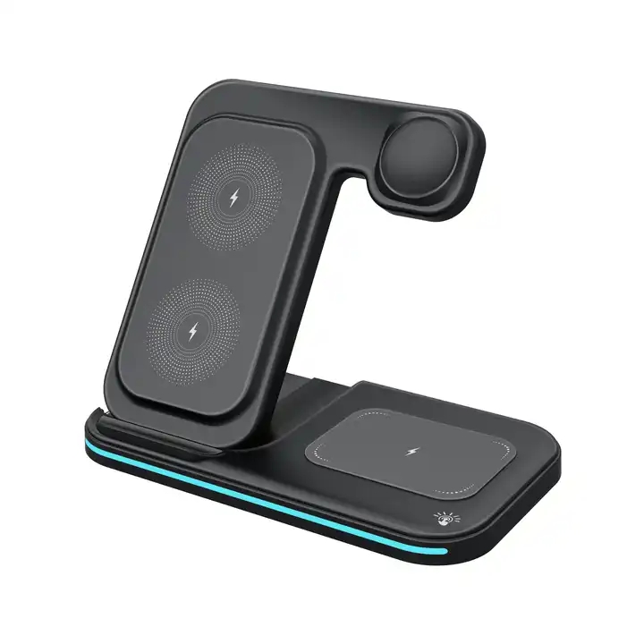 JEDI Portable Phone Charging Stand Universal Foldable 2023 3 in 1 Wireless Charger For Phone Earphones Watch