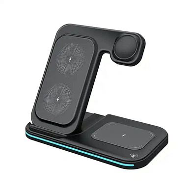 JEDI Portable Phone Charging Stand Universal Foldable 2023 3 in 1 Wireless Charger For Phone Earphones Watch