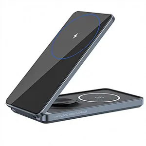 15W Magnetic Quick Charging Custom Phone Charging Holder Wireless Charger Qi Wireless Phone Charger
