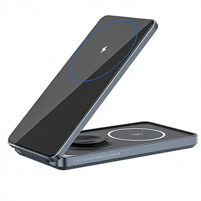15W Magnetic Quick Charging Custom Phone Charging Holder Wireless Charger Qi Wireless Phone Charger