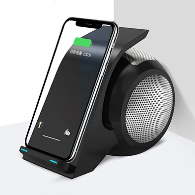 Magnetic suction wireless charger with BT speaker charger base wireless charging fast charger