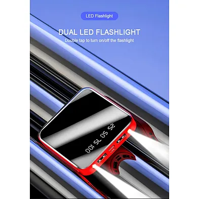 Portable Powerbank Charger Battery New Mirror Chargers Pover 2 Usb Ports External Poverbank Design Mobile Big & Mini Power Bank