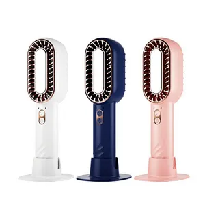 Customizable brand 2024 new unique dual blade refrigeration fan rechargeable portable cold compress small mini fan