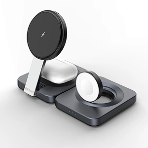 2024 new design wireless charger portable Qi Stand Magnetic Fast 15W Portable Foldable 3 In 1 Wireless Charger