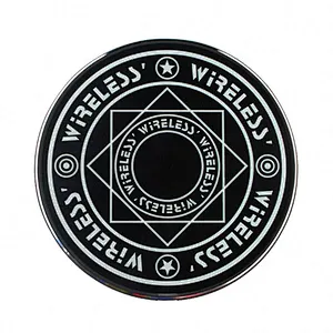 factory good quality best price Array Round 10W Light LED Phone Mini Charger Qi Glowing Action Magic Circle Wireless Charger