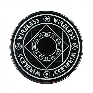 factory good quality best price Array Round 10W Light LED Phone Mini Charger Qi Glowing Action Magic Circle Wireless Charger