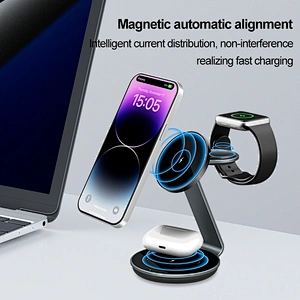 Desktop 3 In 1 High Quality Fast Charging Hot Selling Wireless Charger