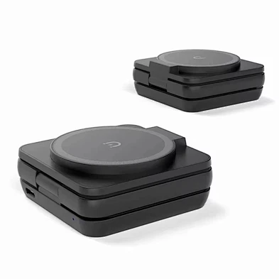 Factory Direct Sale High Quality Tri 3in1 Qi Folding Vertical Wireless Magnetic Charger For Phone Watch Earphones