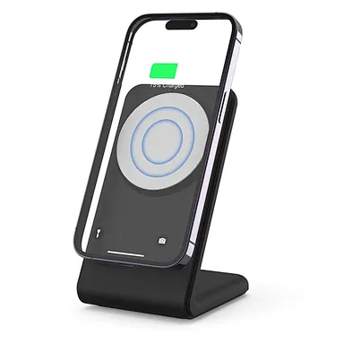 2023 hot selling Magnetic Stand Fast Charging Portable Mobile Phone Holder 15W Qi Induction Type-C foldable  Wireless Charger