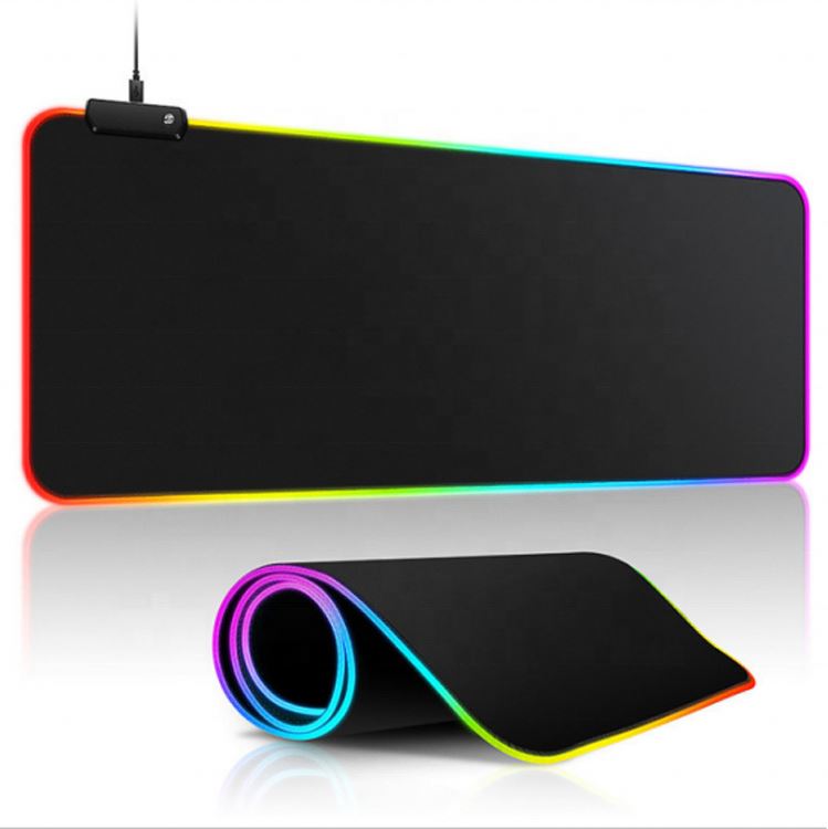 Hot RGB Gaming Mouse Pad LED Soft Large Mouse pad with Adjustable Lighting Memory Function Wireless Charging Keyboard mouse Pad