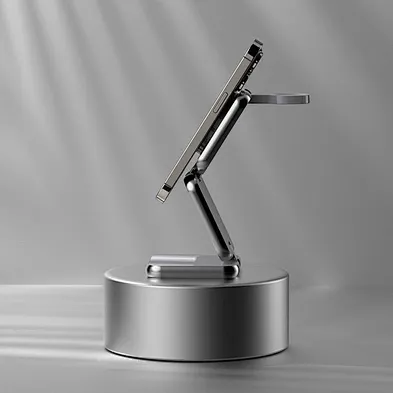 2024 multifunction new product Charger, Alloy Charging Foldable Aluminum 3 In 1 Wireless Charger