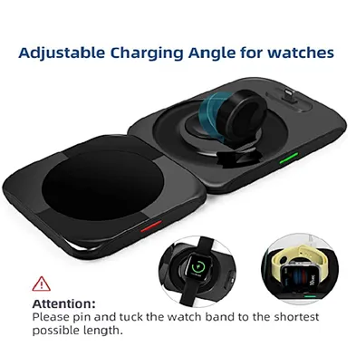 2024 new high quality wireless charger For 3 In 1 Magnetic 15W Max Fast Charging Wireless Charger Pad Stand with removable