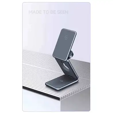 Best Sell Travel Fast 3 In 1 Folding Magnetic Aluminum Alloy Wireless Charger Charging