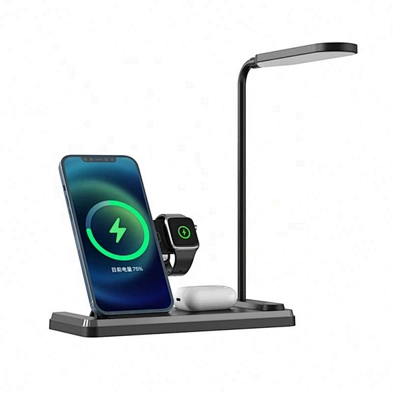 Wireless High Quality Wholesale Desktop Desk Lamp With Qi Stand 4 in 1 Eye Protecting Charger