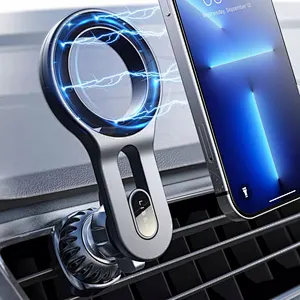 Magnetic Ring Bracket Mobile Stand Phone Holder Strong Portable Car Wireless Charger