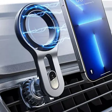 Magnetic Ring Bracket Mobile Stand Phone Holder Strong Portable Car Wireless Charger