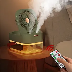 Air Spray Portable Remote Control Desktop Water Cooler Stand Conditioner Hot Rechargeable 2023 New Humidifier Selling Mini Fan