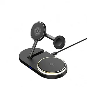 Newest 3 In 1 Foldable Magnetic Wireless Charger for Phone