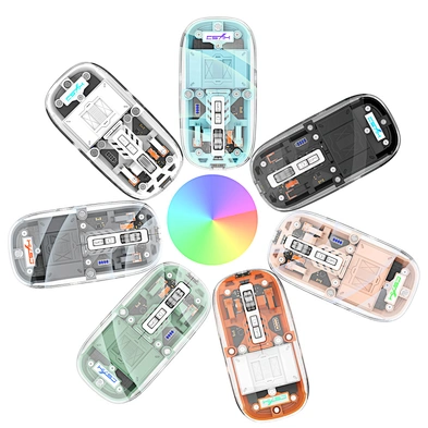 New design wireless mouse Rechargeable Transparent Wireless Mouse
