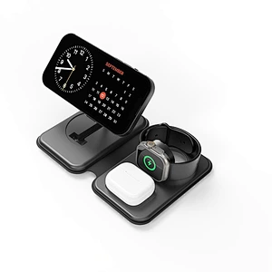 3 In 1 Wireless Foldable Magnetic 15W Folding Fast Wireless Charger