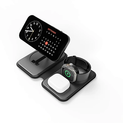 3 In 1 Wireless Foldable Magnetic 15W Folding Fast Wireless Charger