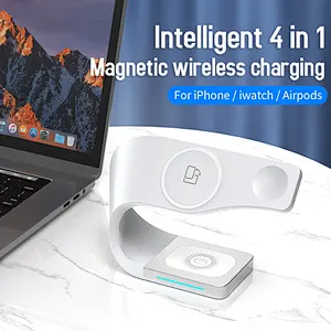 2023 best selling 3 In 1 Qi Fast Stand Strong Magnetic Wireless Charger