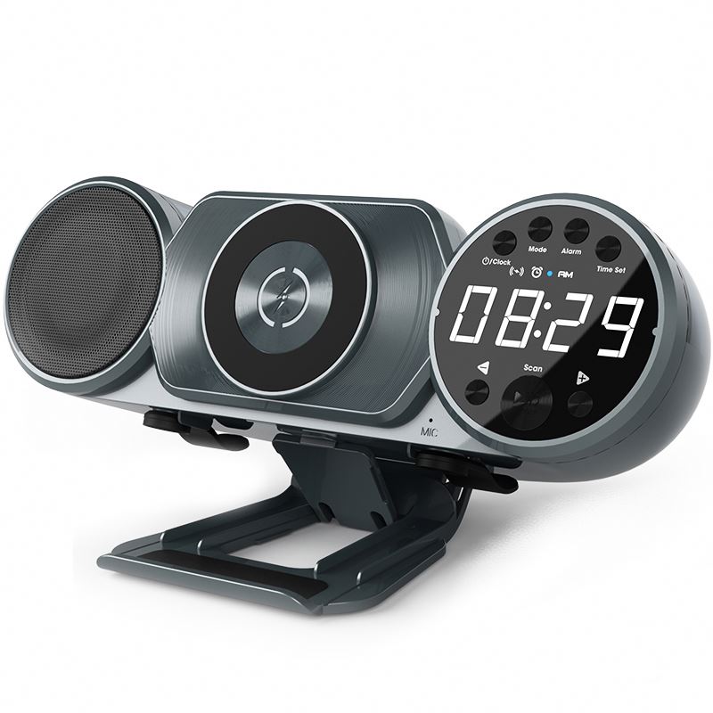 With Alarm Clock Speaker 3 In 1 Hot Selling Desktop Wireless Charger