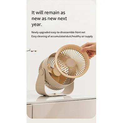2024 NEW multifunction Portable Fans Usb Rechargeable Rotating Plastic Laptop Bed Desk With Fan
