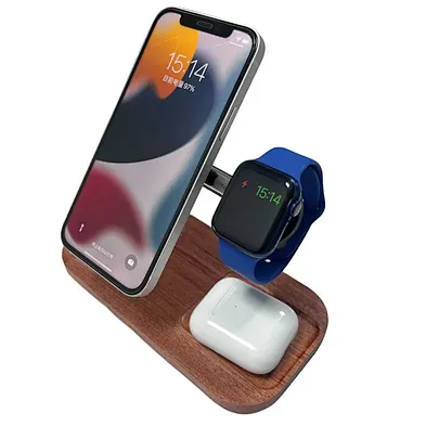 3 In 1 For phone Charging Station  3-In-1 Wireless Charger multifunction  portable  fast wireless charger