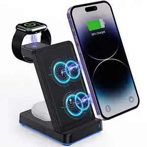 Phone Universal Qi Led Indicator Portable Light Fast Charging Wireless Charger For phone