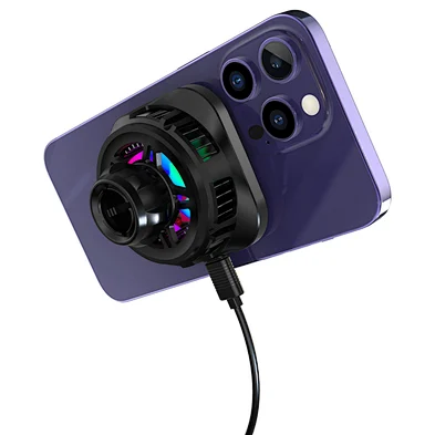 15W Cooling 2In1 Mobile Phone Holder Electronic Refrigeration Magnetic Ice Cooling Wireless Car Charger With Fan H302