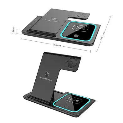 magnetic wireless charger stand foldable 15w fast X455 Custom 3 In 1 For Smart  Wireless Charger