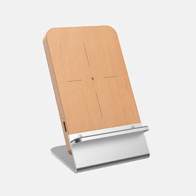 Wood Stand Wireless Charger For Iphone