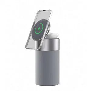 2024 hot sale 3 In 1  Best Multifunction Wireless Charger With Speaker  phone Shape