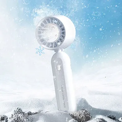 2024 portable s handheld bulk custom rechargeable mini air cooler toy  electric cooling usb fan with led light