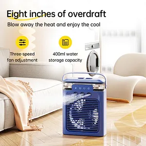 USB Mini Cooler Fan for Desktop Dorm Use Spray Fan Humidification Refrigeration Portable Air Cooler for Air Conditioning