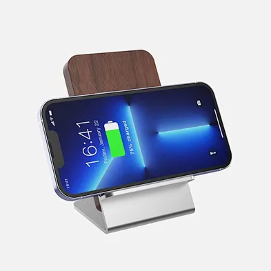 Wood Stand Wireless Charger For Iphone
