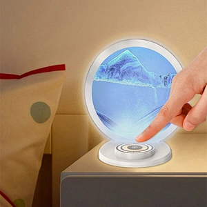 2024 new design Portable Night Ala Lights 3 In 1 Wireless Charger With Led Light with 360 degree rotation