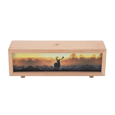 2024 new design For phoneDesk Wood Bedroom Led Wooden Wireless Phone Charger Stand