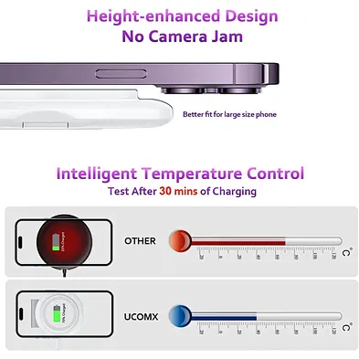 2 in 1 Wireless Charger for Phone OEM Nano Magnetic Foldable Charging Station Multiple Devices