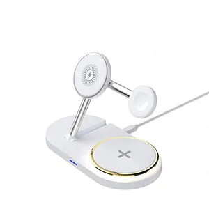 Newest 3 In 1 Foldable Magnetic Wireless Charger for Phone