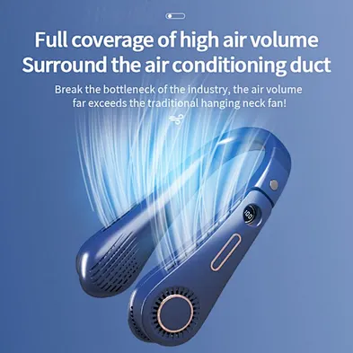 2024 new multifunction neck fan portable rechargeable hanging wearable f11 neck fan mini high quality fan