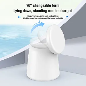 2024 NEW multifunction 15W Fast Charging 3 In 1 Foldable Magnetic Wireless Charger Cube