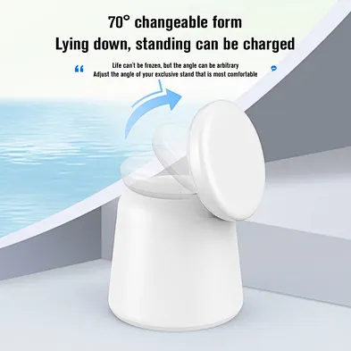 2024 NEW multifunction 15W Fast Charging 3 In 1 Foldable Magnetic Wireless Charger Cube